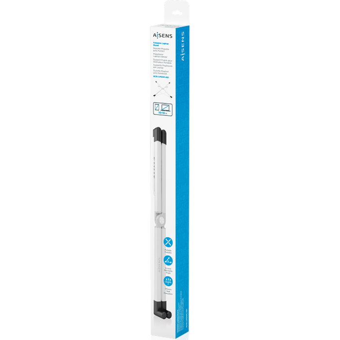Aisens Soporte LPS4M-461 para Portátil o Tablet de hasta 15 pulgadas, Plata